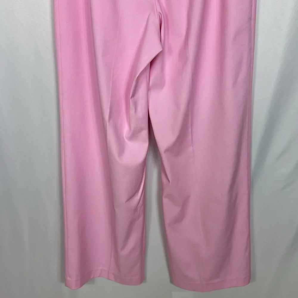 Bardot Callista  High Rise Pleated‎ Wide Leg Pants Size L Women’s Lili Pink